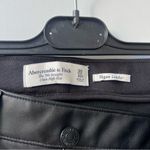 Abercrombie & Fitch NWT Vegan Leather 90s Straight Pant - Black - Size 30/10s Photo 7