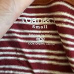 Toad&Co Stripe Out Boat Twist Tee Shirt Red Photo 2