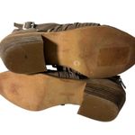 Vince Camuto Women's Sz 7.5 Pamelle Boot Tan Taupe Nubuck Sliced Leather Cutouts Photo 9