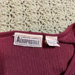 Aeropostale burgundy long sleeve layered v neck button up top
Women’s small S Photo 2