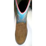 Ariat New NWT NIB Western Boots Womens 10 Elko Chestnut Basin Blue Pink Brown Photo 5
