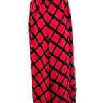 Fascination Red & Black Trellis Print Strapless Maxi Dress - Size M Photo 2