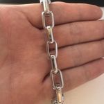 Link Chain Bracelet for Men Women Streetwear Punk Hip Hop Unisex Style Silver Photo 3