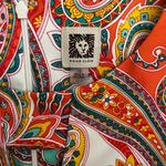 Anne Klein  Multicolor‎ Paisley Split neck Sleeveless Shift dress size 10 Photo 2