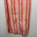 Womens Linen Blend Tank Dress Small Boho Lightweight Costal Beachy Lagenlook Orange Photo 3