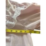 Vintage Pink Victorian Fleece Nightgown Lace Ruffle Collar Floral Embroidery L Size L Photo 10