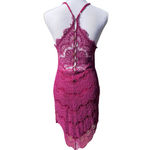 Free People  Intimately She Got It Dahlia Purple Lace Slip Bodycon Dress Small Photo 7