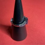 Bomb Party RBP8207 “Love Me Forever” Cubic Zirconia on Hematite Size 10 Ring NWT Purple Photo 1