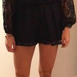 Sage Black Lace Romper Photo 0