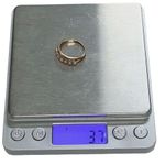 Women’s 10k 10KT Yellow Gold 7 Pearls Band Ring Size 8 Vintage Anniversary Band Photo 5