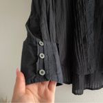 Free People  We The Free Tuxy Vibes Shirt / Black Combo Size S NWOT Photo 4