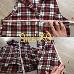 Wild Fable Red Black Plaid Sleeveless Button Flannel Top New Photo 6