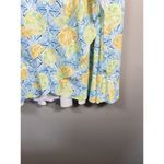 Lands' End  Citrus Lemon Lime Women's 3X Ruffle Hem‎ Wrap Sun Dress Swim Coverup Photo 3