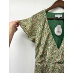 Lost + Wander  Wild Poppies Floral Wrap Midi Dress Green Size S Photo 2