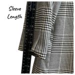 Bardot  Gray Monochrome Glenchek Belted Double Breasted Trench Coat Size 6 Medium Photo 6