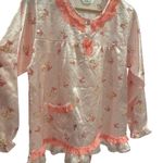 Solo Pink Pajama Set with Ruffle Trim Size M Photo 8