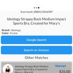 Ideology  nwt strappy back medium impact sports bra S Photo 1