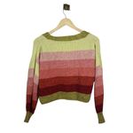 Urban Outfitters Turner Chunky Knit Multicolor Striped Cardigan Size S Photo 9