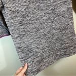 Kate Spade ✨ Women’s Gray Collared Linen-Blend Short Sleeve Sweater Top Small Photo 4