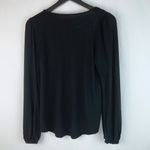 American Eagle AEO Soft & Sexy black long sleeve floral shirt Photo 2