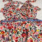 ASTR  the Label Wildflower Ruffle Cutout Floral Midi Dress Red Pink Womens Size M Photo 11