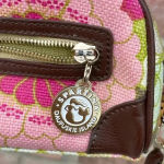 Spartina 449 Sparta 449 Floral Pink Green Colorful Leather Wristlet Travel Bag Case Cosmetic Photo 3