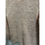 Women's Unbranded Light Pink Fuzzy Knit Sweater with Pearl Embellishment PTP 20 Size M Photo 3
