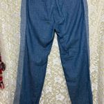 Tory Burch  Blue Denim Pants with drawstring sz 28 euc Photo 3