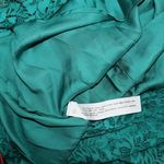 ZARA green lace flower Pattern lined dress XS Photo 4