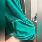 Teal Tiered Faux Velvet Collard Dress Blue Size XXL Photo 1