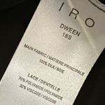 IRO  Black Garment with White Label Photo 8