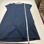 Cuyana Navy Blue Shift Cap Sleeve Career Dress Knee Length Womens Size Large Photo 7