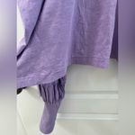 Pilcro  Crew-Neck Ruched & Smocked-Sleeve Lavender Top (Size XL) Photo 7