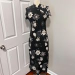 VINTAGE‎ BLACK AND WHITE BYER TOO! FLORAL SHEER QIPAO STYLE MAXI DRESS Size undefined Photo 1