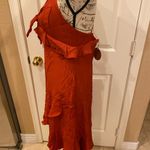 Essue NWT Rust  Dress L w/ crossover back & lining Photo 3