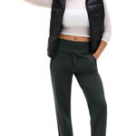 Athleta  - Endless High Rise Pant Green Stretch Ankle Pants Sz 10 Tall Photo 0