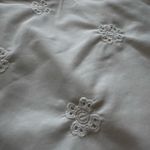 ZARA  Ivory White Puff Sleeve Mini Cut Out Back Lace Up Embroidered Dress Size XS Photo 10