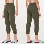 Lululemon Align Jogger Crop 23" in Dark Olive Size 4 Photo 1