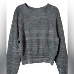 Free People  Mock Neck Knit Pullover Sweater Gray Size Small Photo 2