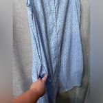 Joie  Dress Floral Cotton Shift Dress Blue White Sleeveless Midi Size Small NWOT Photo 4