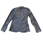 Banana Republic Banana‎ Republic Womens Size Small Blue Plaid Shirt Blazer Jacket Preppy Office Photo 1