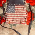 American flag fringe cross body bag Red Photo 5
