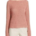 Theory Lalora linen cotton carmine red knit sweater Photo 0