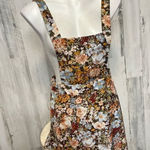 Floral over all dress Brown Size L Photo 0