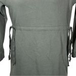Athleta Studio Cinch Tie Waist Sweatshirt Mini Dress Green Size Small Photo 5