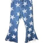 Altar'd State Altar’d State Star Print Cropped Flare Jeans Light Wash Small Photo 0