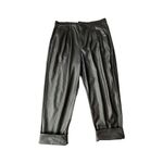 Pistola  Slate Black Faux Leather Kellin Pleated Trouser Photo 4