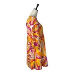 Sanctuary Mini Dress Babydoll Scoop Neck 70s Style Tan Pink Women’s Size Small Photo 2