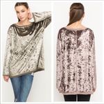 Mittoshop Velvet Dark Fairy Long Sleeve Boho Loose Comfy Tunic Top Bell Sleeve Sz L Photo 1