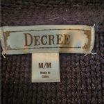 Decree  black cardigan sweater size womens medium Photo 2